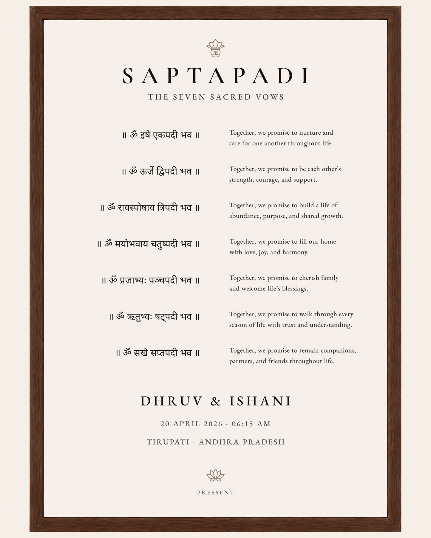 THE SAPTAPADI
