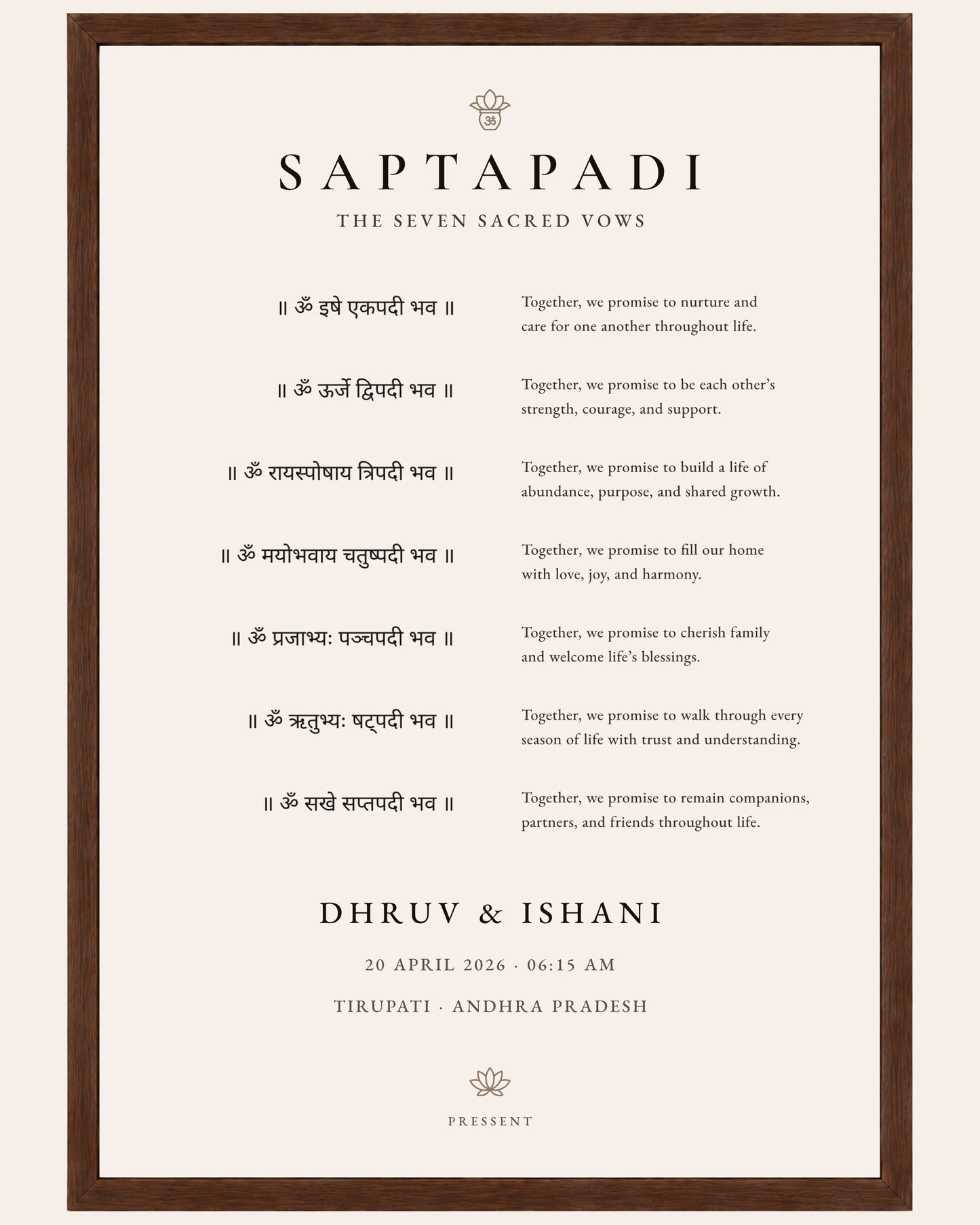 THE SAPTAPADI